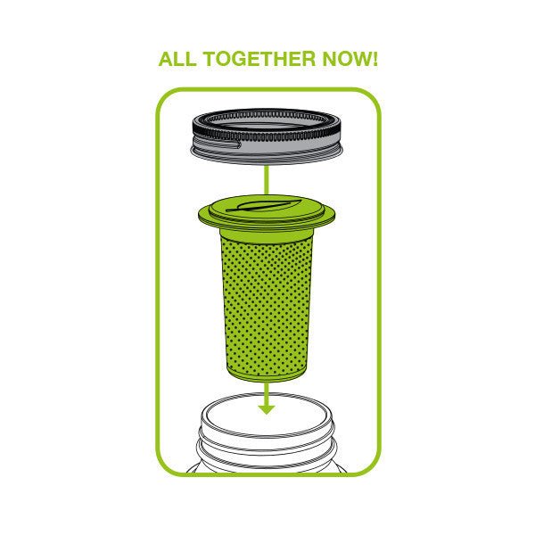 Tea Infuser, Regular Mouth Mason Jars