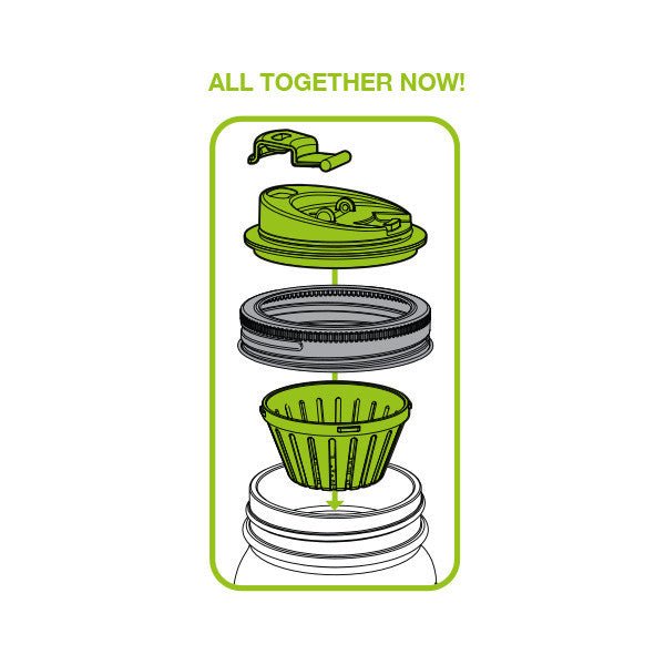 Fruit Infuser, Regular Mouth Mason Jars, BPA-Free