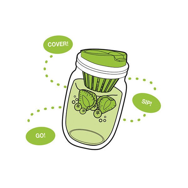 Fruit Infuser, Regular Mouth Mason Jars, BPA-Free