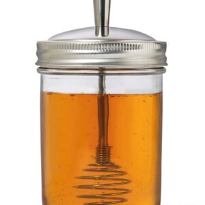 Stainless Steel Honey Dipper, Wide Mouth Mason Jars