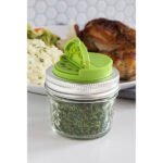Spice Lid, Regular Mouth Mason Jars, Green