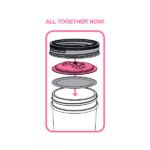 4-Pack Jelly/Jam Lids, Regular Mouth Mason Jars