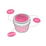 4-Pack Jelly/Jam Lids, Regular Mouth Mason Jars