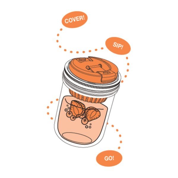 Fruit Infuser, Wide Mouth Mason Jars, BPA-Free