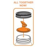 Oil Cruet, Regular Mouth Mason Jars