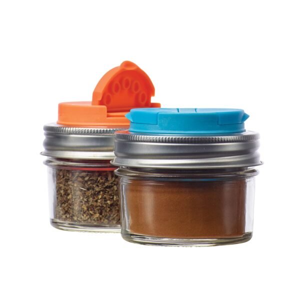 2-Pack Spice Lids, Regular Mouth Mason Jars