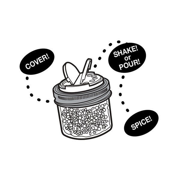 2-Pack Spice Lids, Regular Mouth Mason Jars