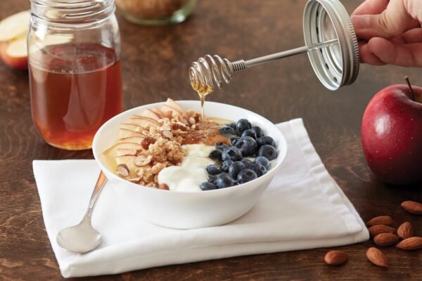 Stainless Steel Honey Dipper Lid, Regular Mouth Mason Jars