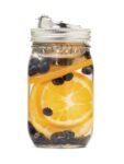 Stainless Steel 2-in-1 Drink and Fruit Infusion Lid, Regular Mouth Mason Jars