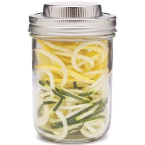 Stainless Steel Spiralizer, Wide Mouth Mason Jars