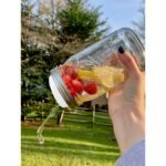 Silicone Drink Lids & Straws 4-Pack, Wide Mouth Mason Jars