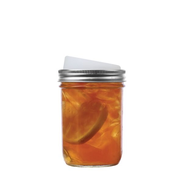 Silicone Drink Lids 4-Pack, Wide Mouth Mason Jars