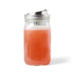 Stainless Steel 2-in-1 Drink and Fruit Infusion Lid, Wide Mouth Mason Jars