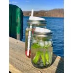 Silicone Drink Lids 4-Pack, Wide Mouth Mason Jars